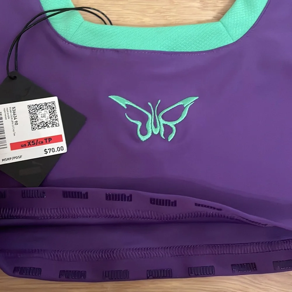 PUMA x Dua Lipa Crop Top Style Activewear Top, size XS - Picture 7 of 13